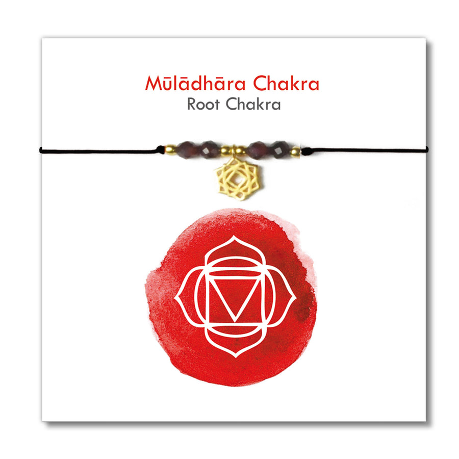 CHAKRAS Stone-Bracelets BLACK