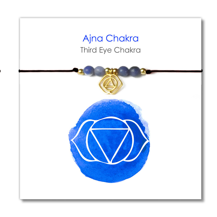 CHAKRAS Stone-Bracelets BLACK