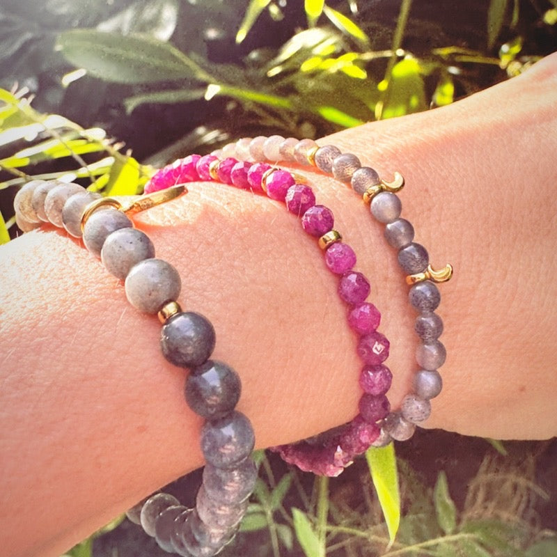 RUBY MOON Mala-Bracelet