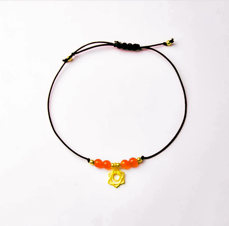 CHAKRAS Stone-Bracelets BLACK