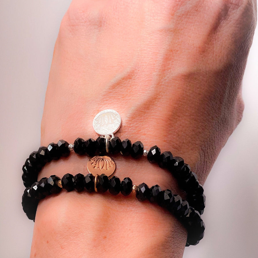 BLACK LUMINANCE Mala-Bracelet