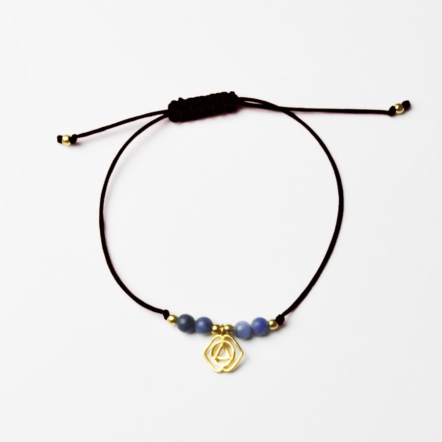 CHAKRAS Stone-Bracelets BLACK